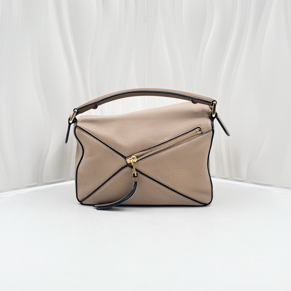 LOEWE Puzzle Small Top Handle Bag Sand Grained Calfskin - Picture 3 of 14
